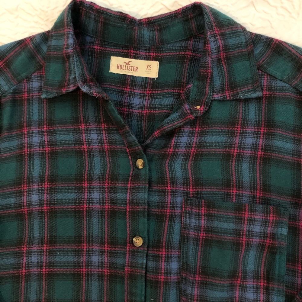 Hollister Plaid Flannel Shirt